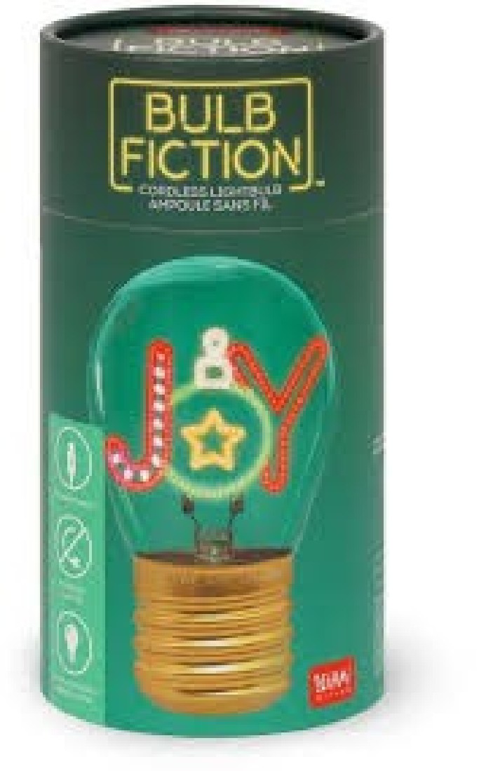 Joy Lightbulb-Shaped Table Lamp - Bulb Fiction- Legami