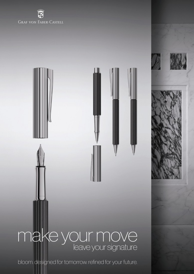 Graf Von Faber Castell Bloom Ebony Fountain Pen GVFC157121