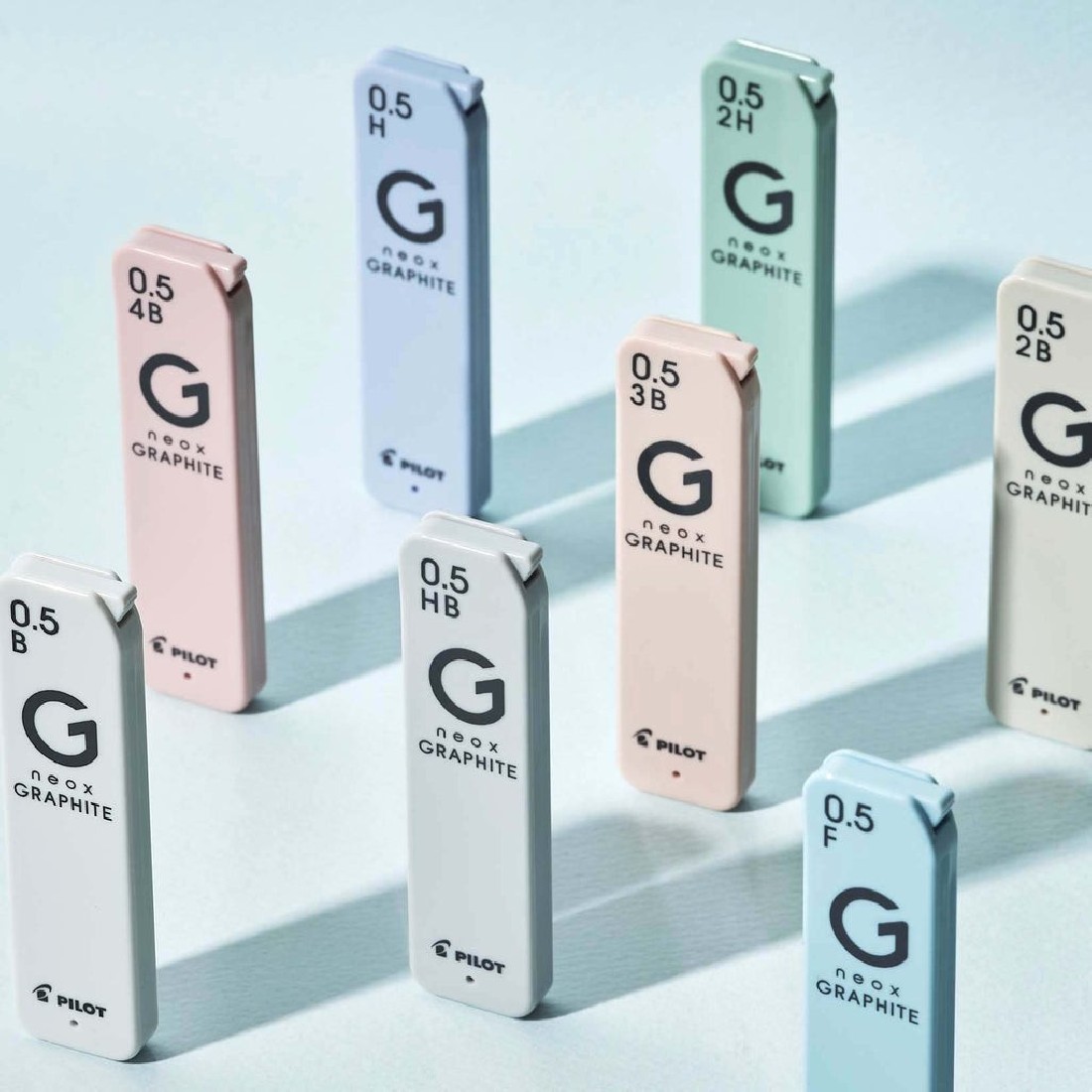 Pilot Neox graphite leads for mechanical pencil, 0,3mm 0.4mm 0,5mm 0,7mm 0,9mm, 30pcs, HRFG