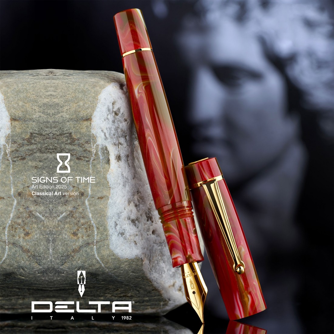 Delta Signs of Time Classical Art Fountain Pen