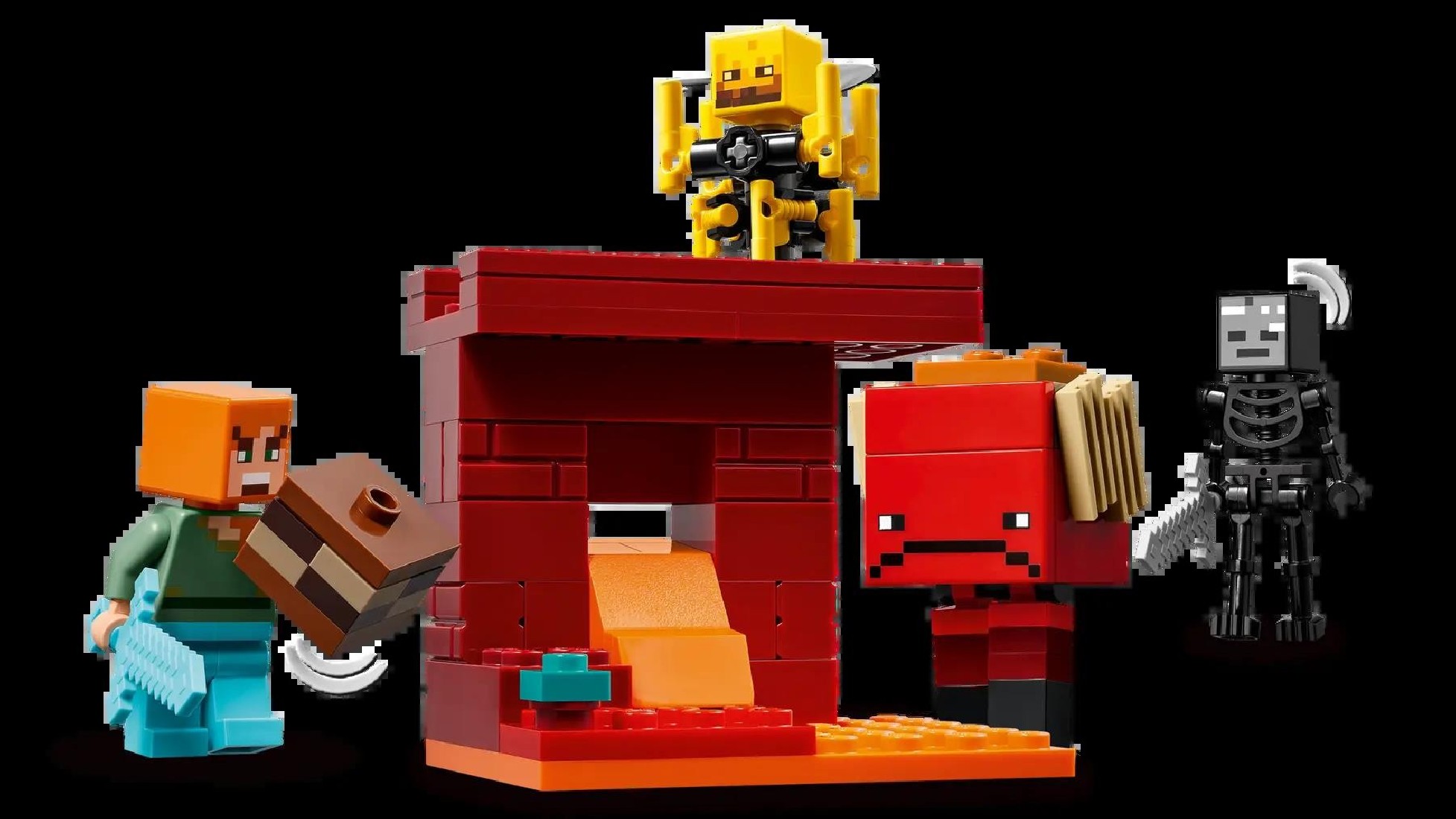 The Nether Lava Battle 21266 Lego Minecraft