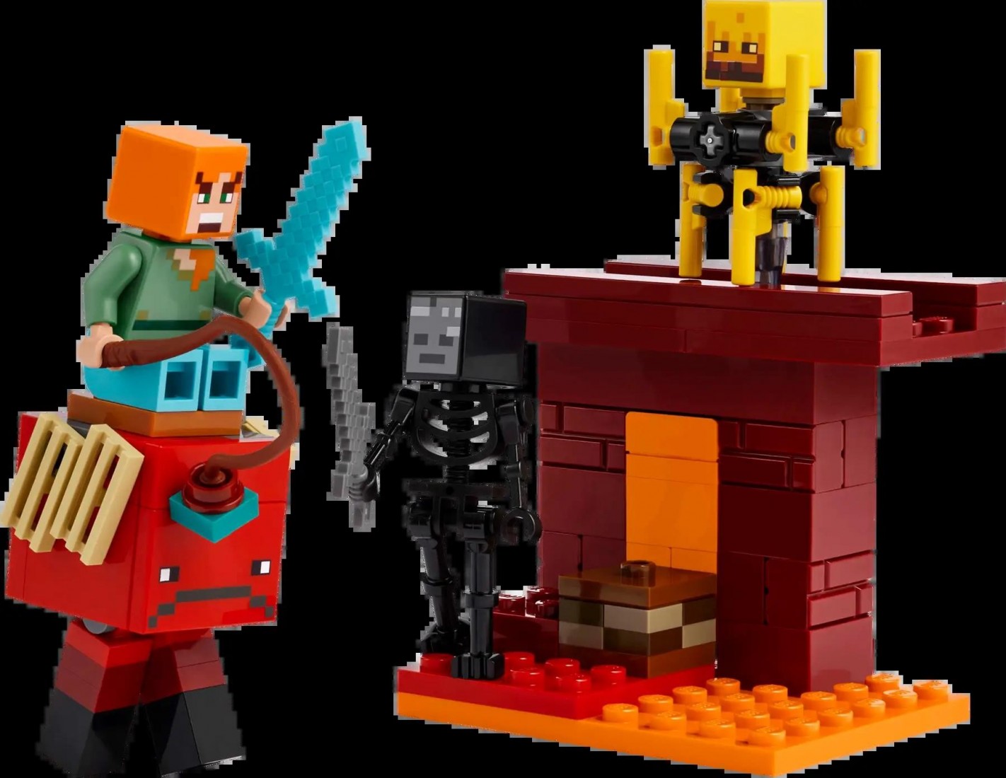 The Nether Lava Battle 21266 Lego Minecraft