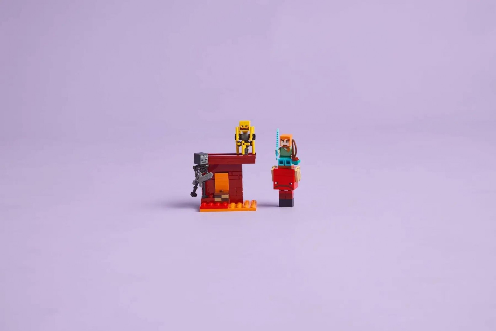 The Nether Lava Battle 21266 Lego Minecraft