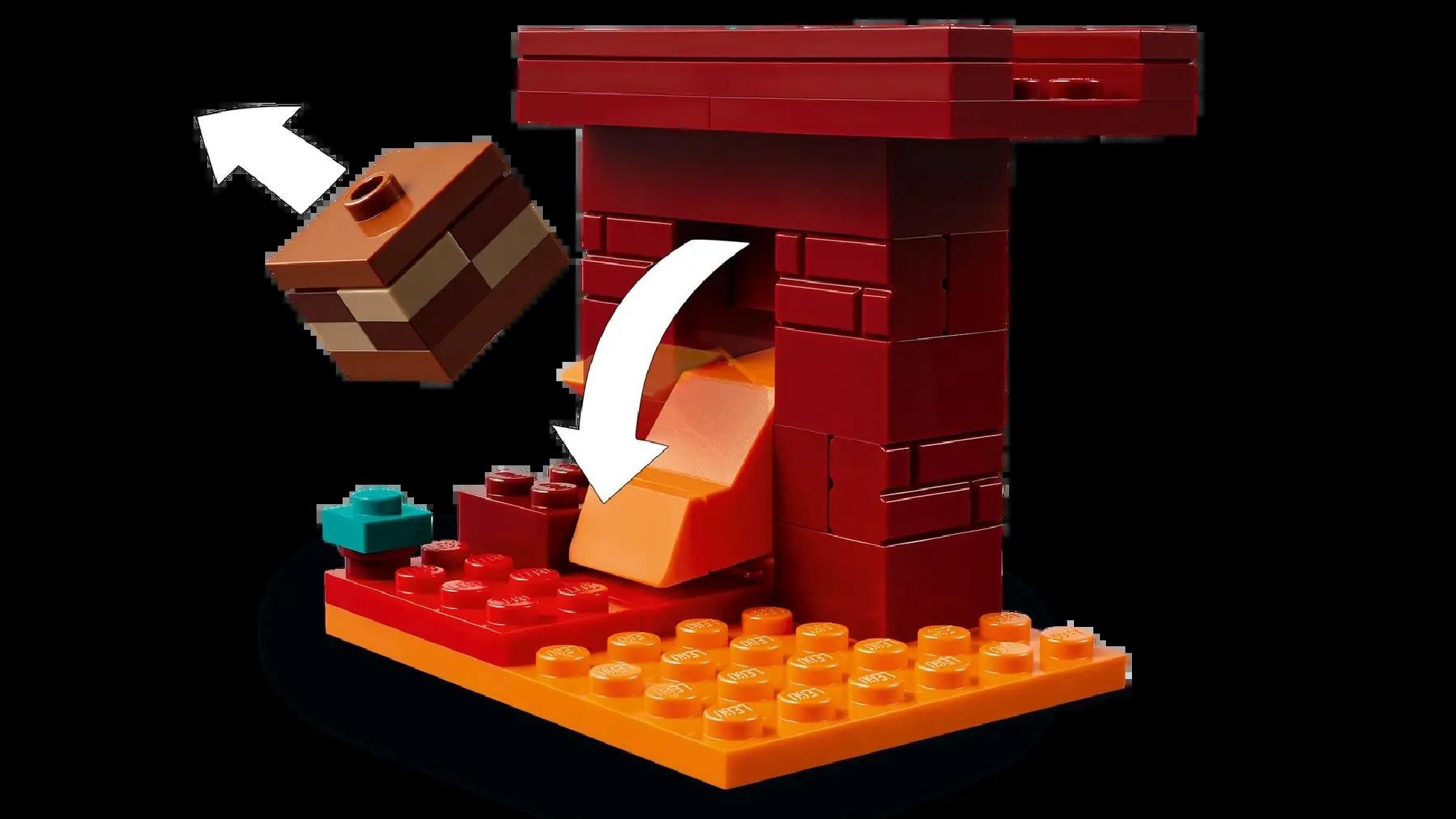 The Nether Lava Battle 21266 Lego Minecraft