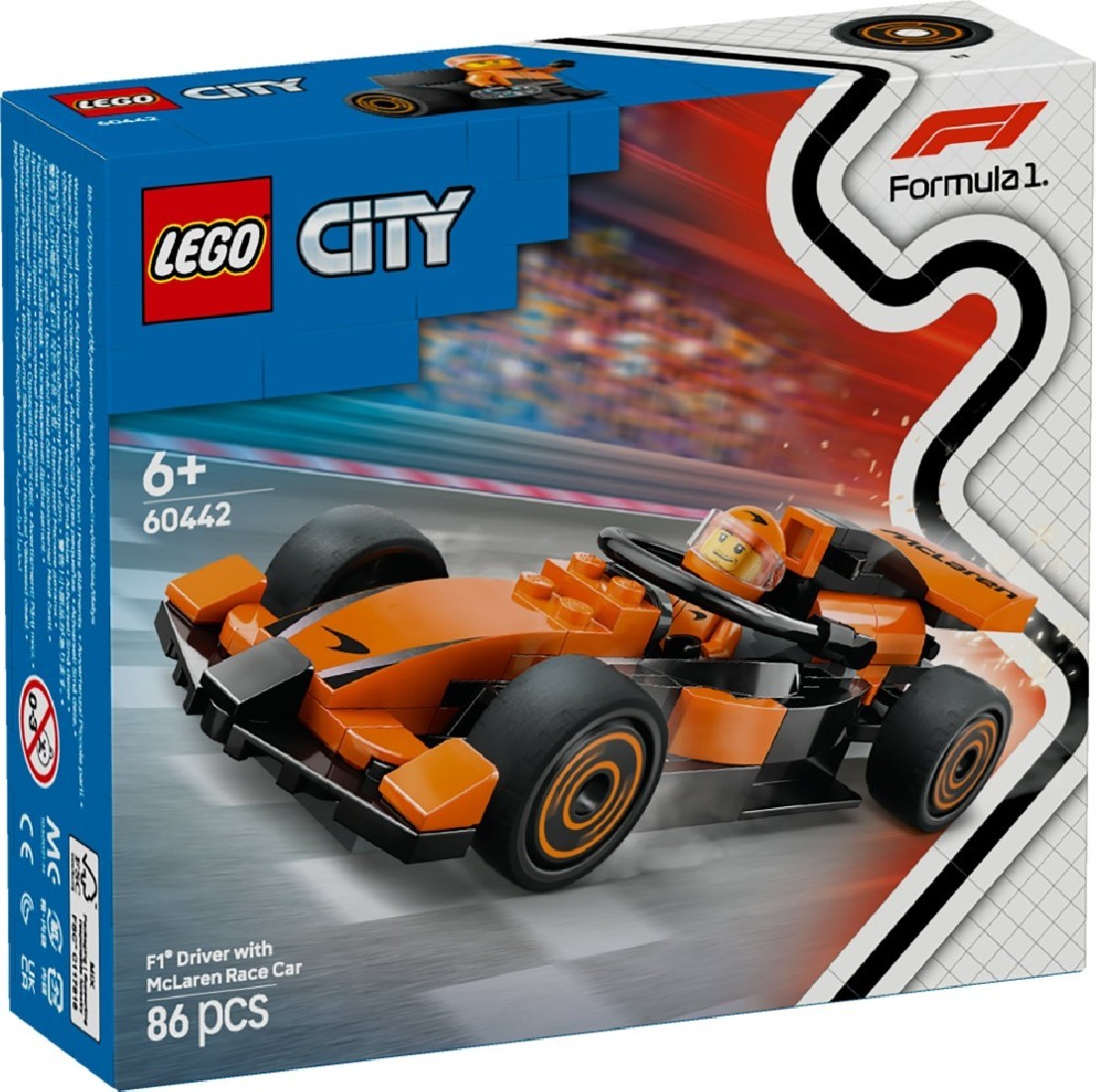 F1® Driver With Mclaren Race Car 60442 Lego City