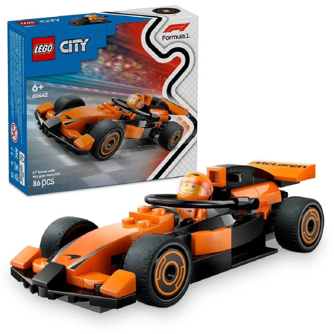 F1® Driver With Mclaren Race Car 60442 Lego City
