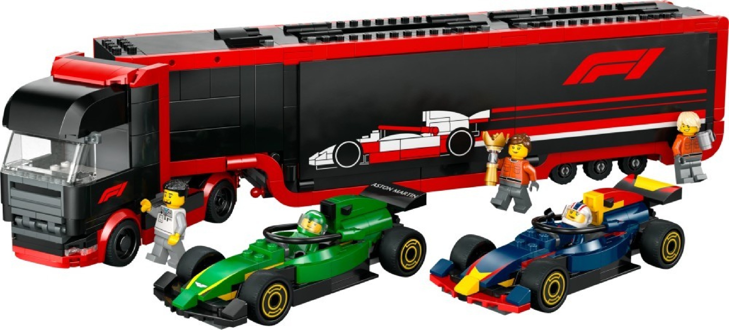 F1® Truck With Rb20 & Amr24 F1® Cars 60445 Lego City