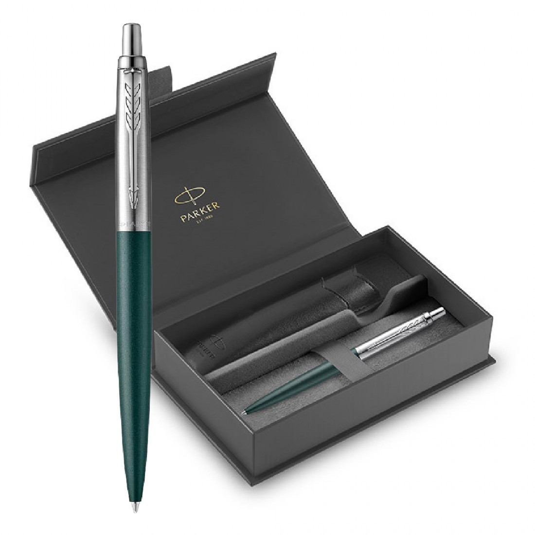 Parker Jotter XL Greenwich Matte Green Balllpen and Black Pouch