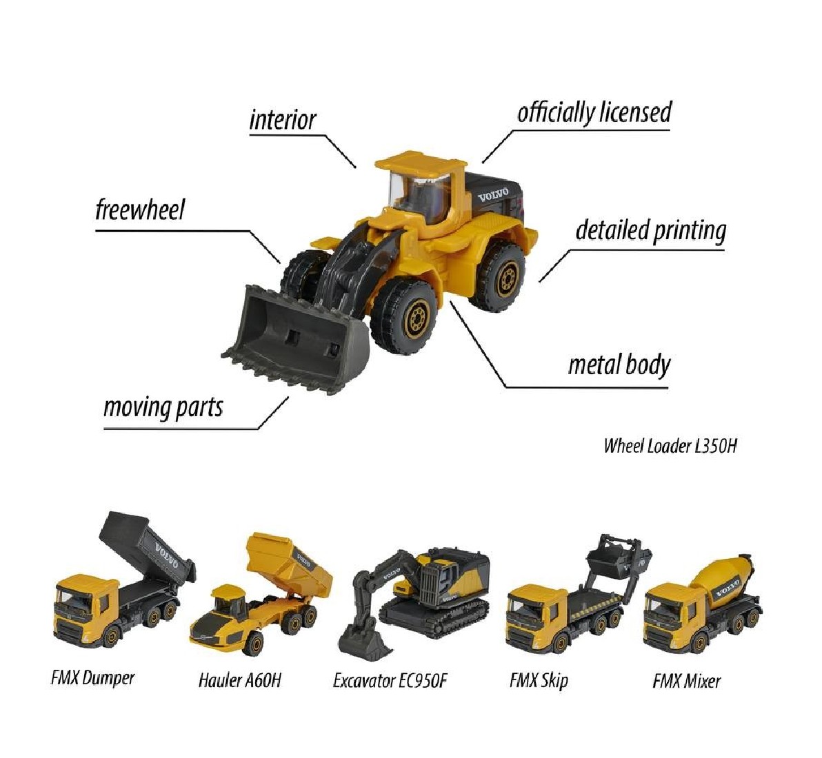 Volvo 3 Pieces Set 212057284 Majorette