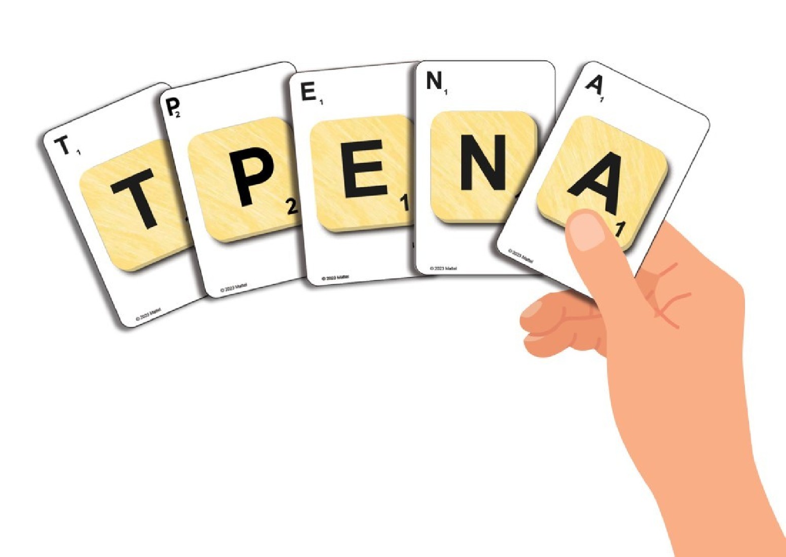 Επιτραπέζιο παιχνίδι Scrabble Κάρτες 520194 Δεσύλλας