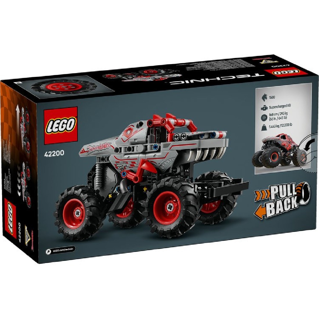 Monster Jam™ Thunderroarus™ Pull-Back 42200 Lego Technic