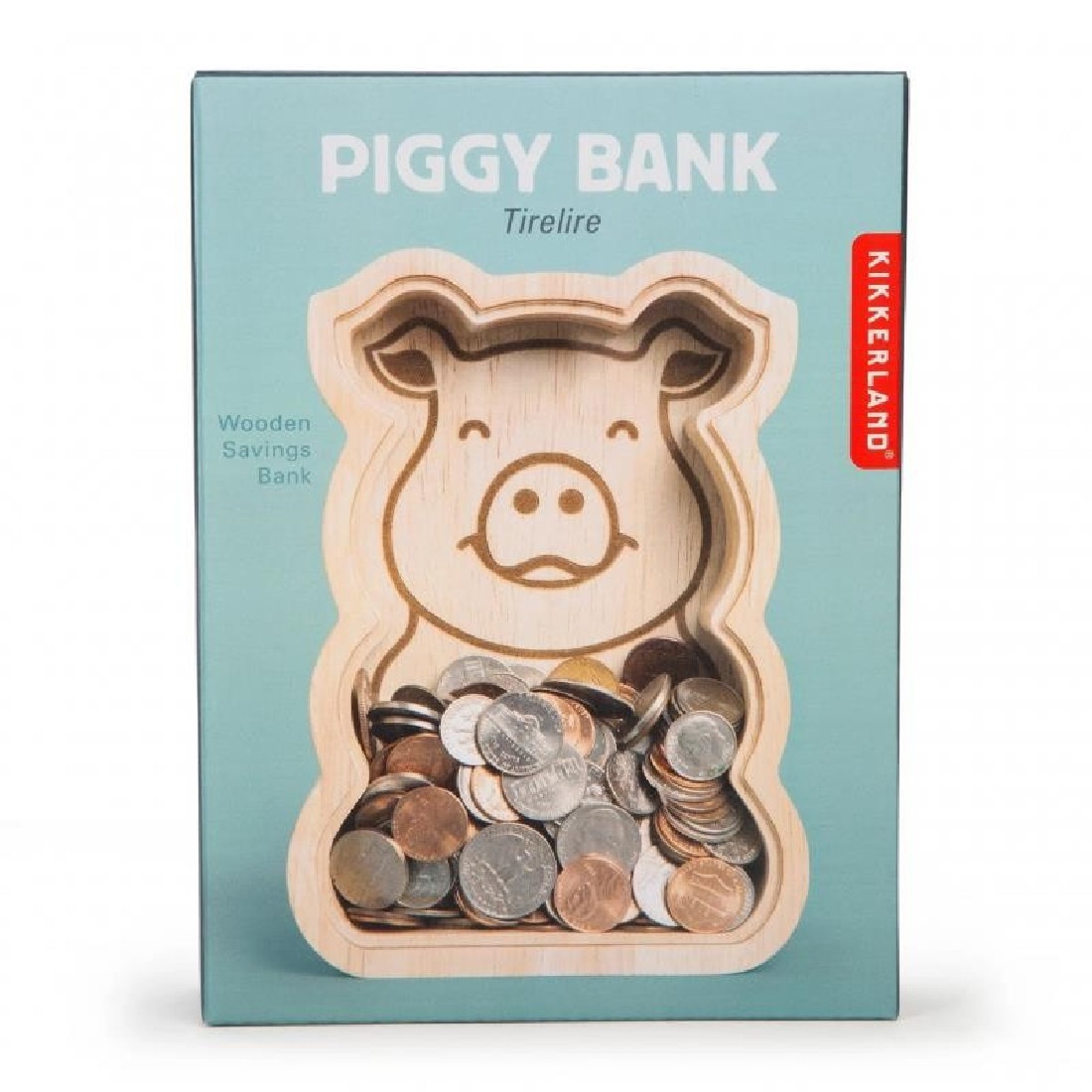 Κουμπαράς Ξύλινος Piggy Bank KK385 Kikkerland