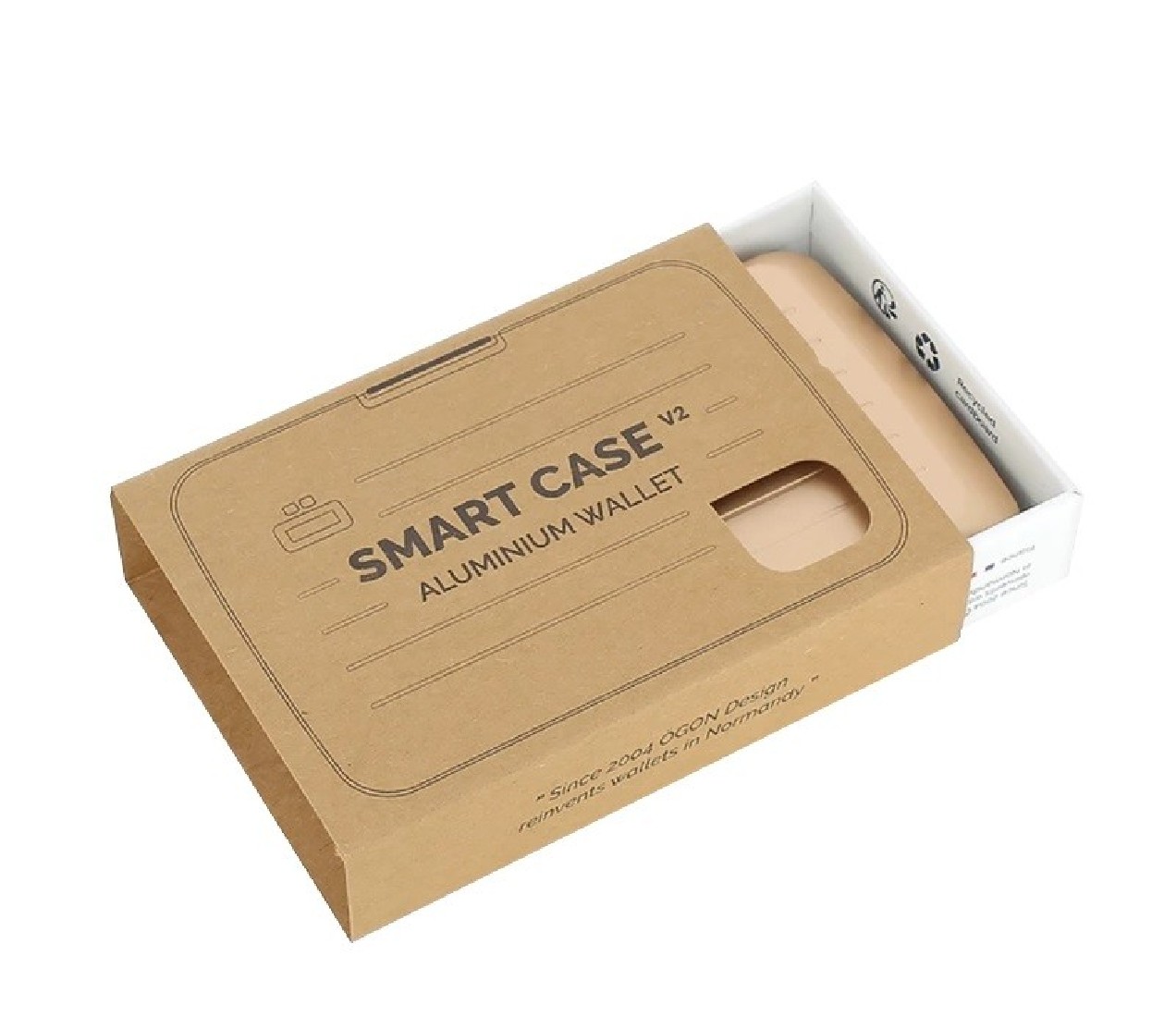 OGON STOCKHOLM SV2 FOR 10 CARDS AND CASH ROSE GOLD