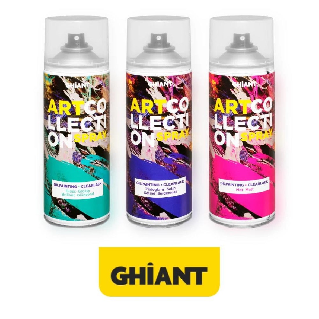Ghiant 400ml Σατινέ Βερνίκι για Λάδι & Ακρυλικό σε Σπρέι