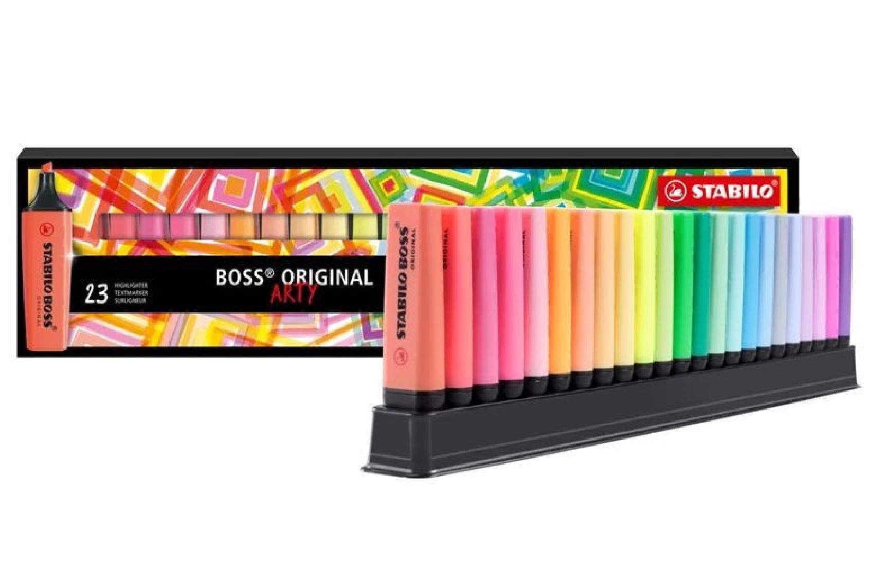 Μαρκαδόρος Υπογράμμισης Stabilo Boss Arty Deskset (Σετ 23 Τεμαχίων).