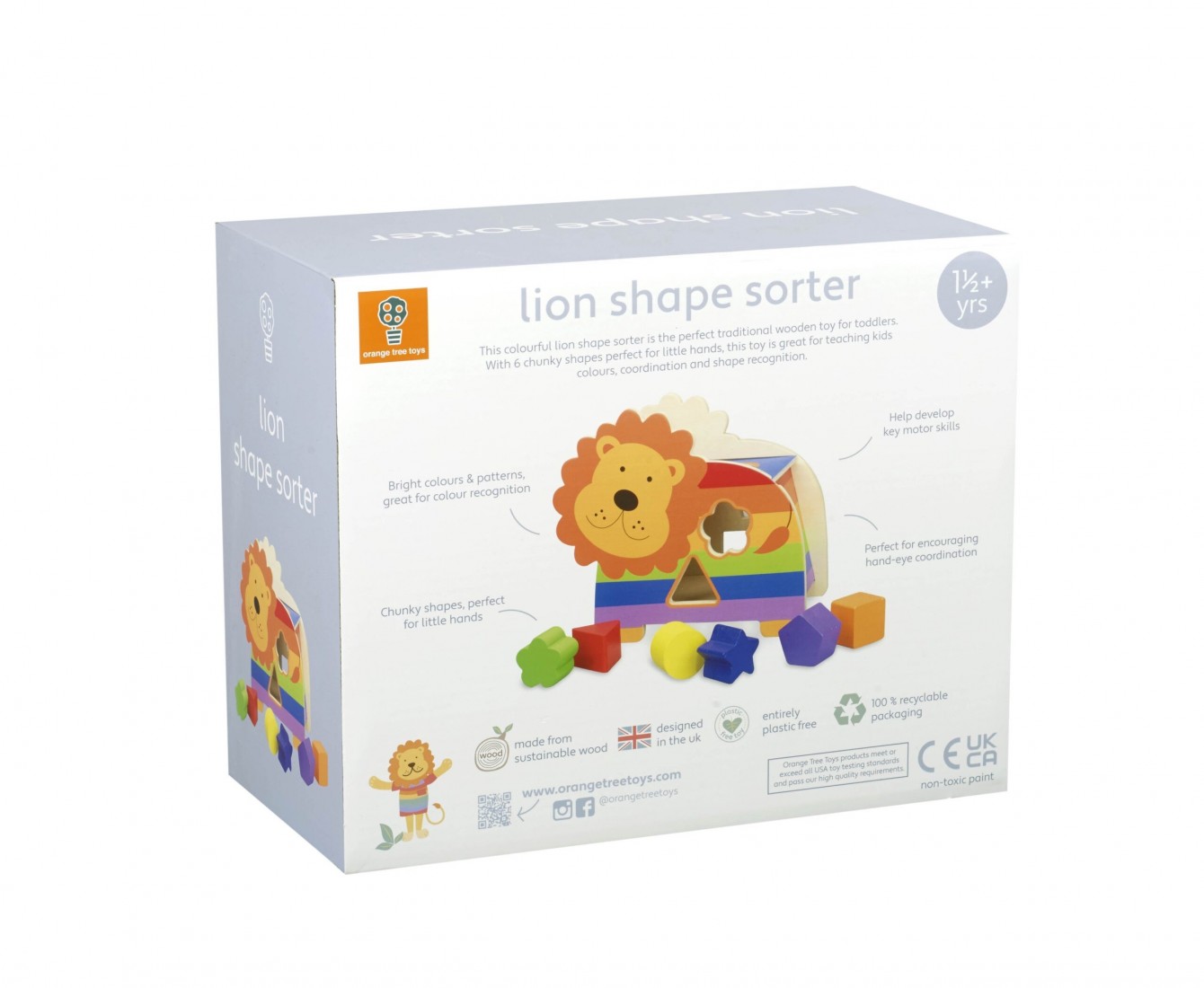 Παιχνίδι Σχημάτων Λιοντάρι Orange Tree Toys