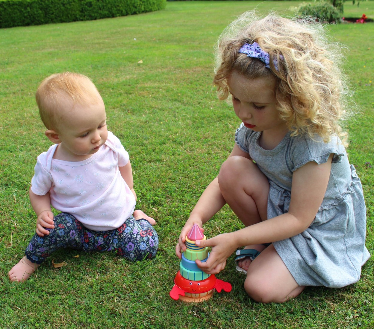 Ξύλινος Κύβος Στοίβαξης Καβούρι 12813 Orange Tree Toys