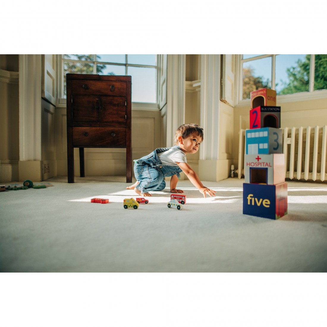 Κύβοι Στοίβαξης Αυτοκίνητα της Πόλης 12350  – Orange Tree Toys.