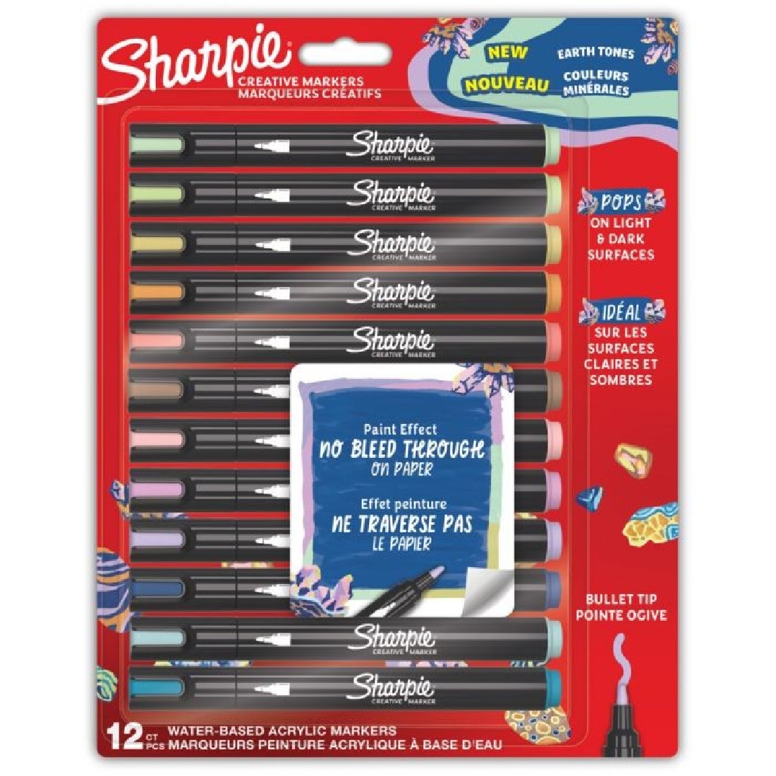Sharpie Creative Acrylic Marker Bullet tip blister of 12 2213421