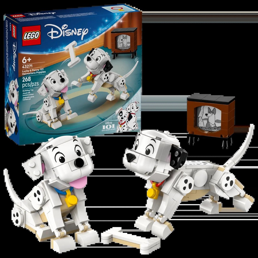 Lucky & Penny 101 Dalmatians Puppies 43271 Lego Disney