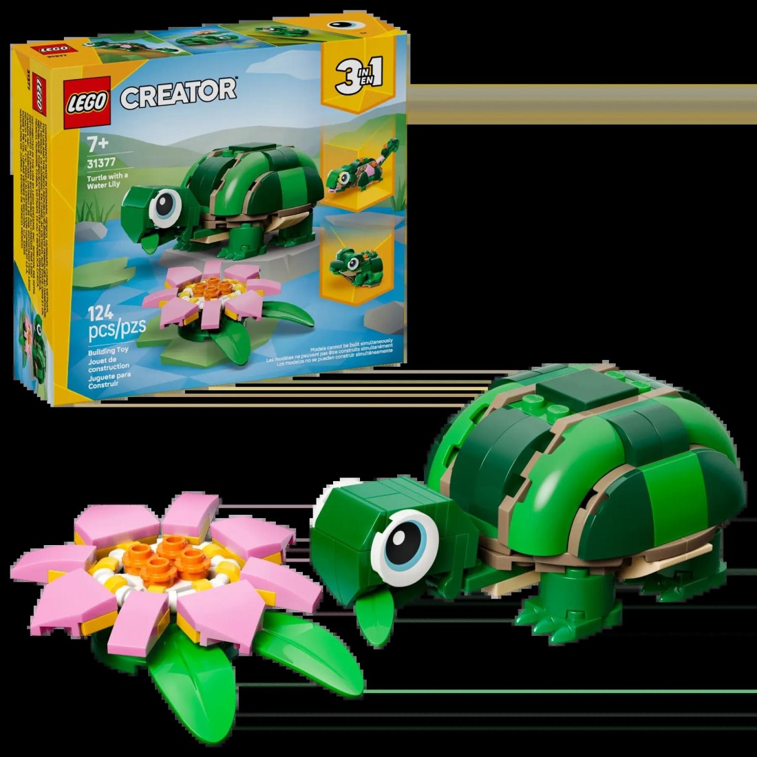 Turtle with a Water Lily Flower 31377 Lego Creator