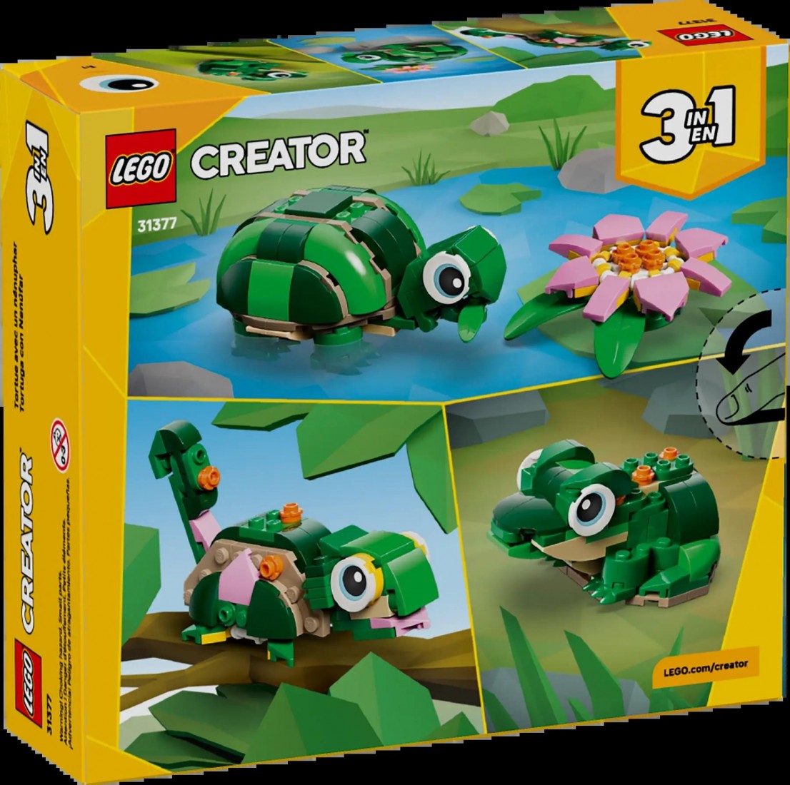 Turtle with a Water Lily Flower 31377 Lego Creator
