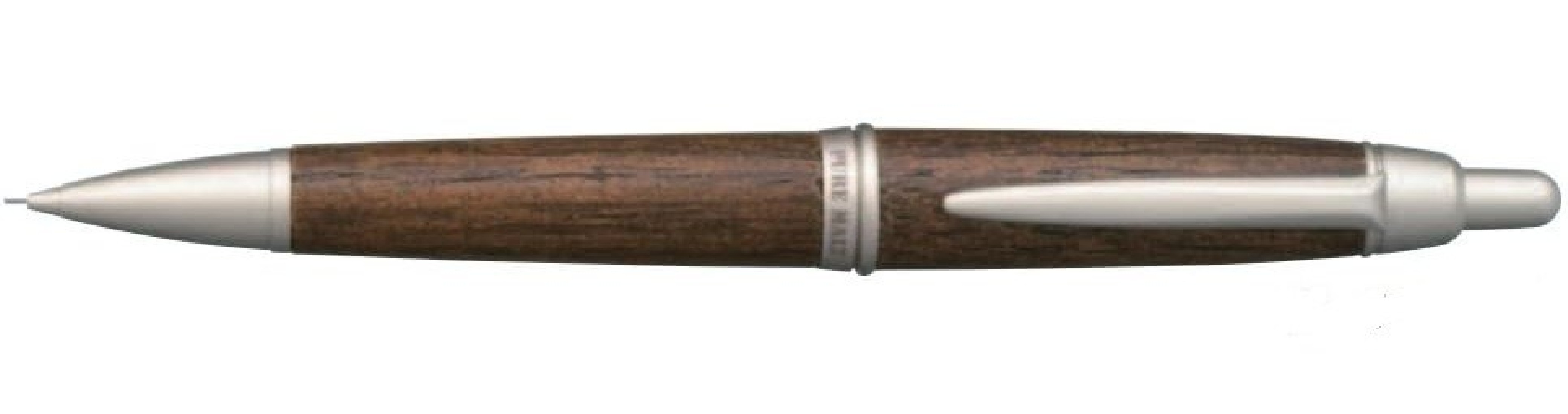 Uni Mitsubishi Pencil M51015.70 Pure Malt Mechanical Pencil, Wooden Barrel, 0.5 mm, Dark Brown