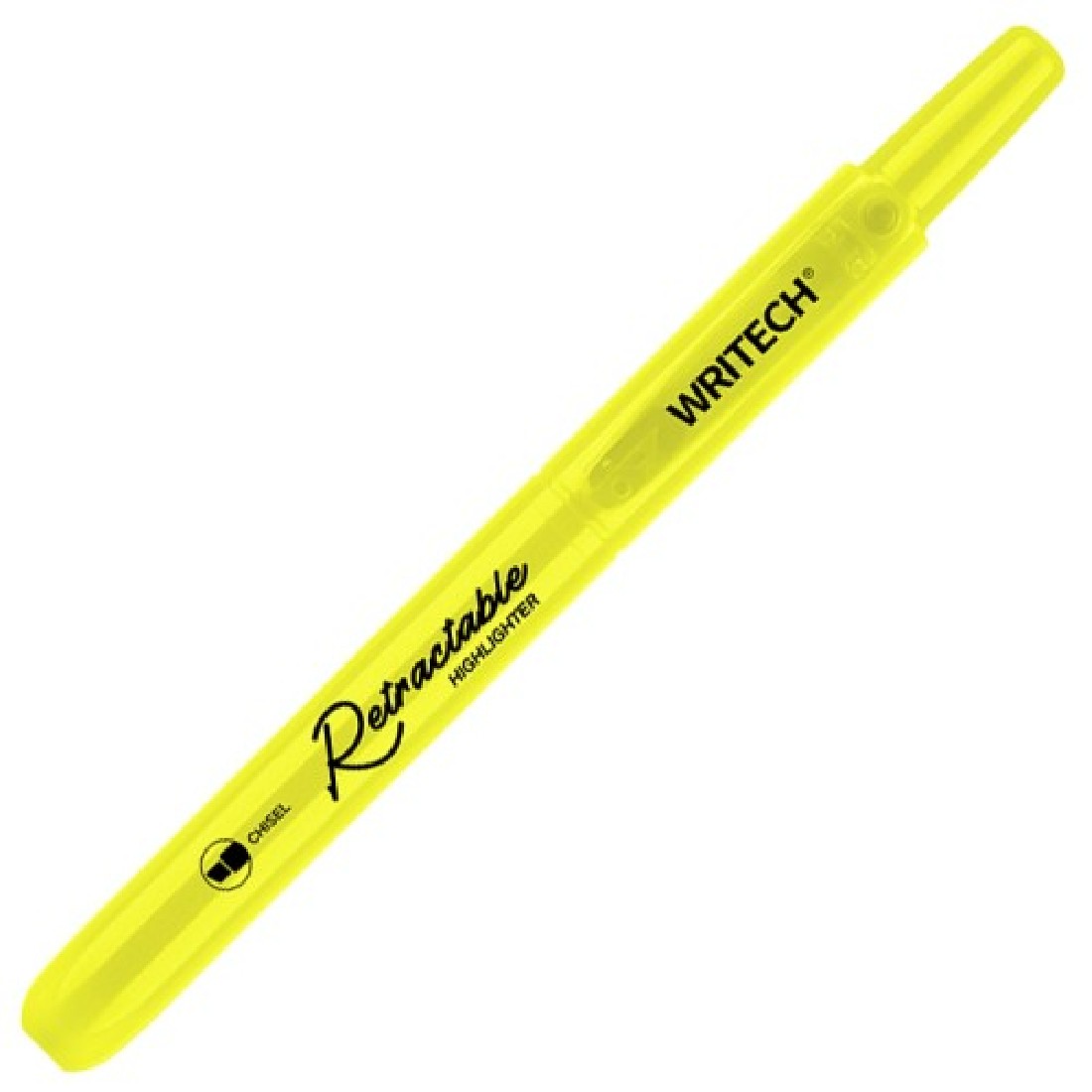 Writech Μαρκαδόρος Υπογράμμισης με Κουμπί Επαναγεμιζόμενος W805S Neon Yellow