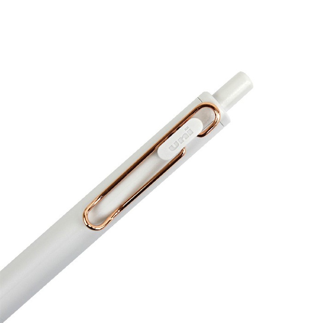 Uni Mitsubishi Zento 0.50mm ballpen, black ink, White UMN-SG-05.24 Rose Gold
