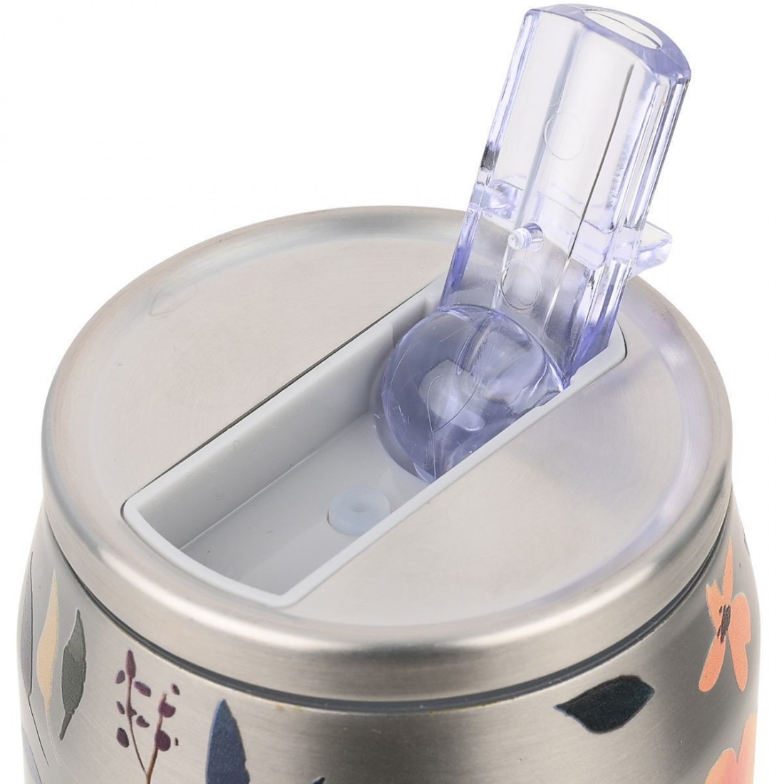 Θερμός Travel Cup Save the Aegean 500ml Silver Botanic 31299 Estia Home Art