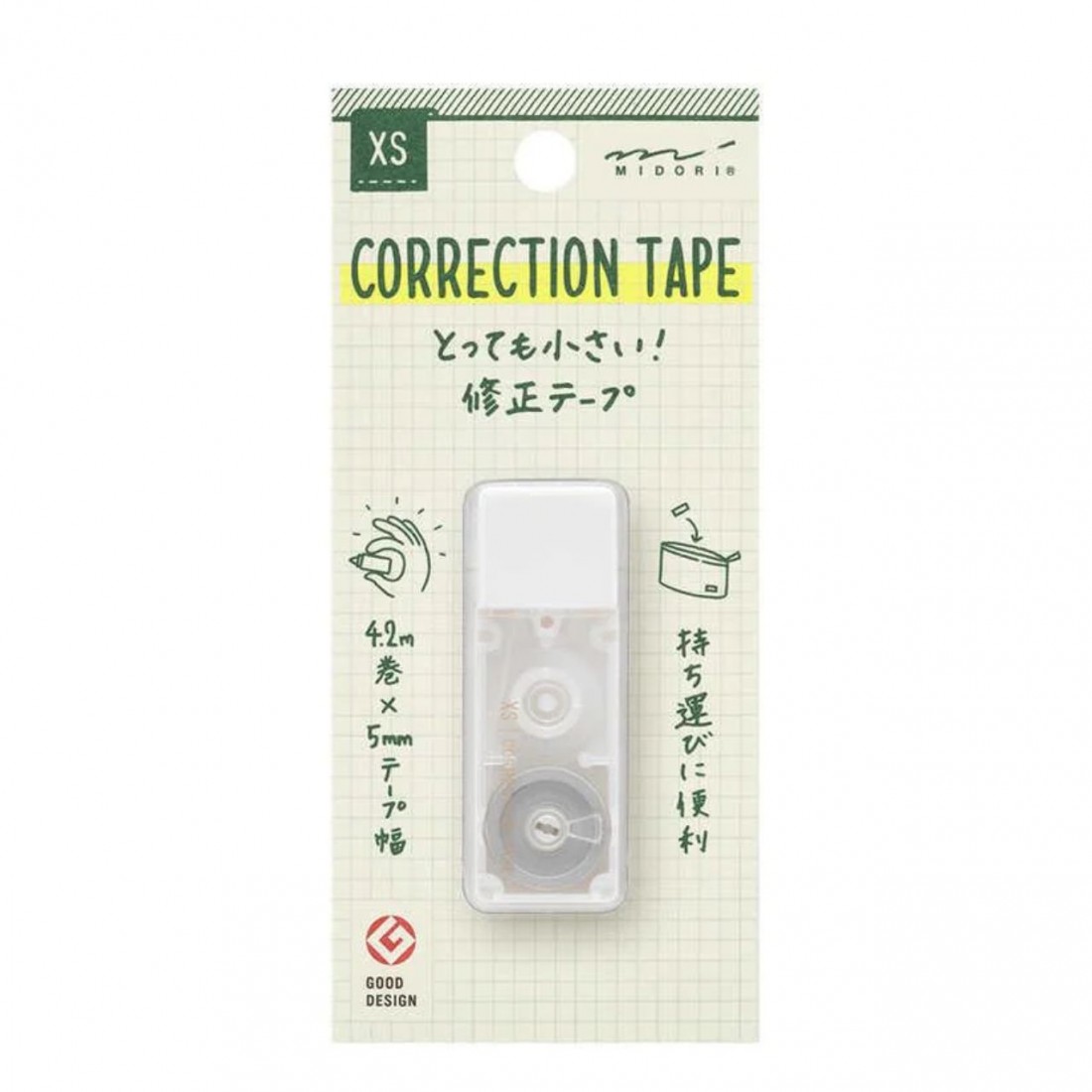 Midori XS (extra small)  Correction Tape white  35515006