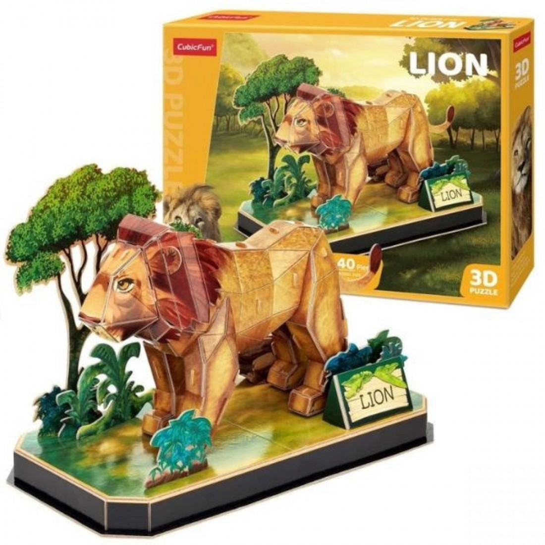 Puzzle 3D 40τμχ. Lion  P856H Δεσύλλας