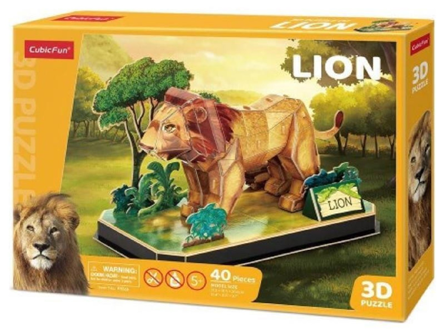 Puzzle 3D 40τμχ. Lion  P856H Δεσύλλας