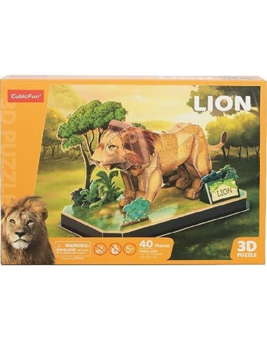 Puzzle 3D 40τμχ. Lion  P856H Δεσύλλας