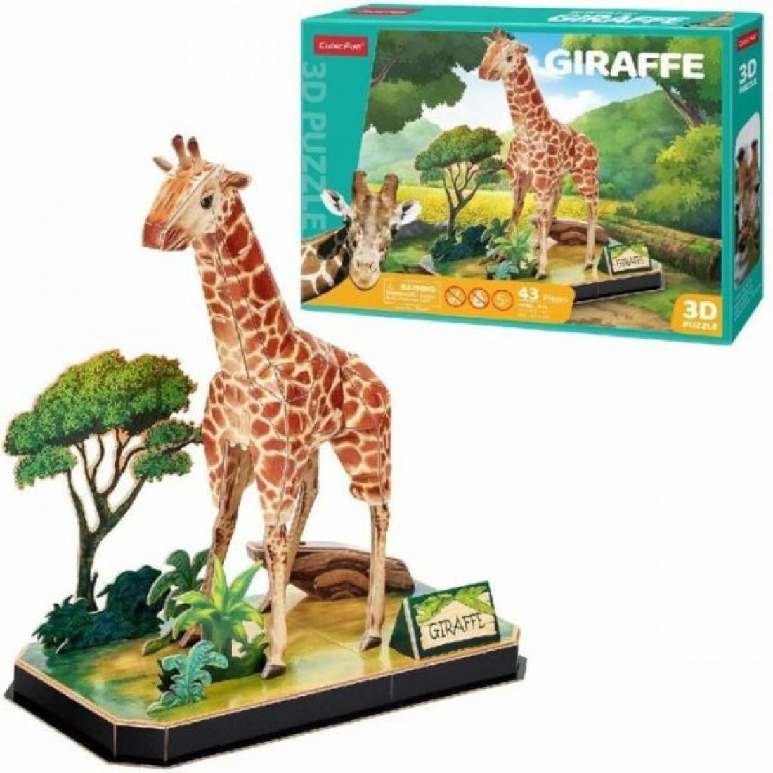 Puzzle 3D 43τμχ. Giraffe Δεσύλλας