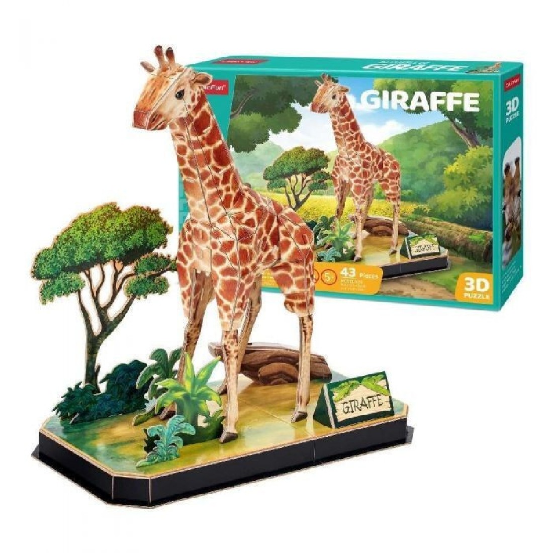 Puzzle 3D 43τμχ. Giraffe Δεσύλλας