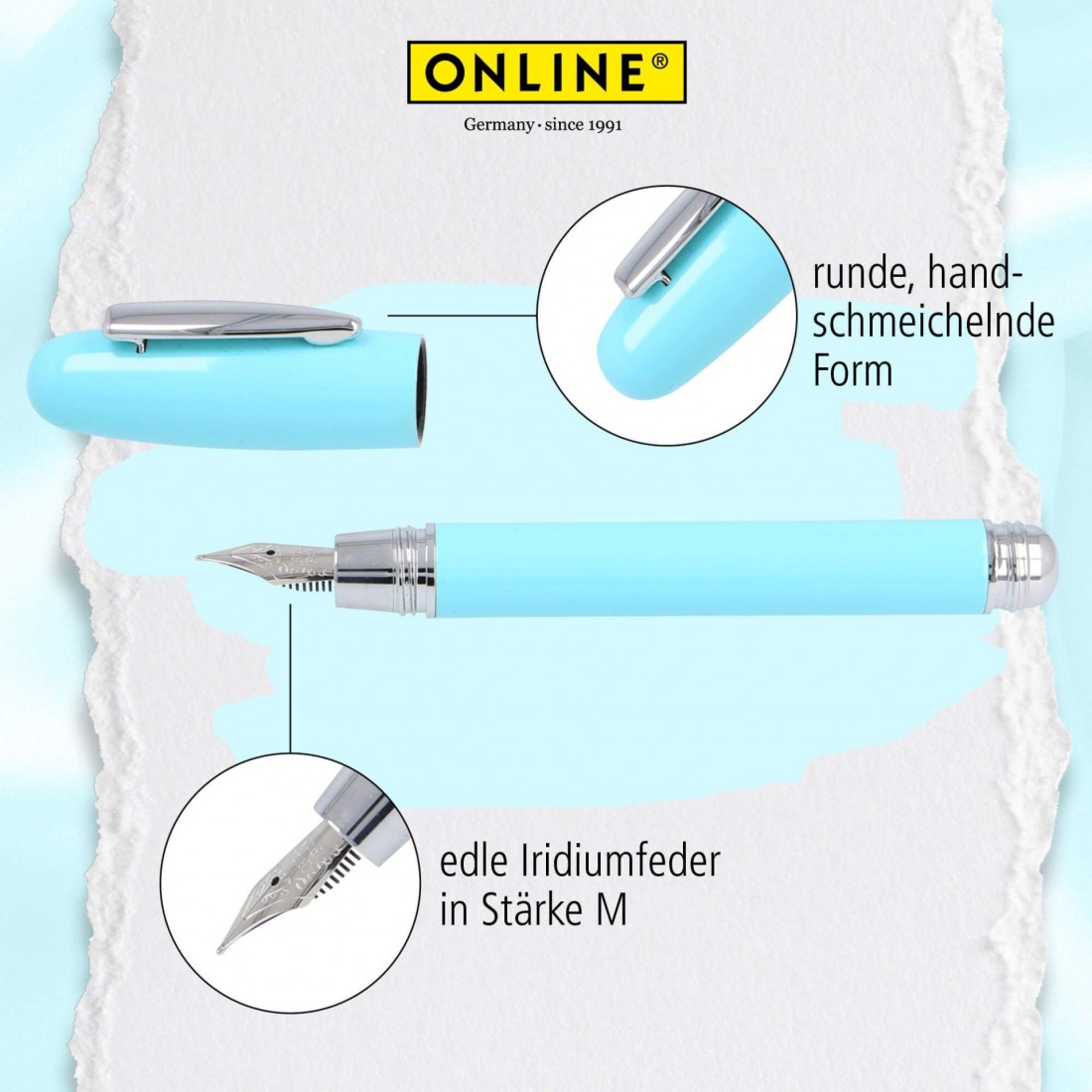 Online Highway Blue fountain pen 38288