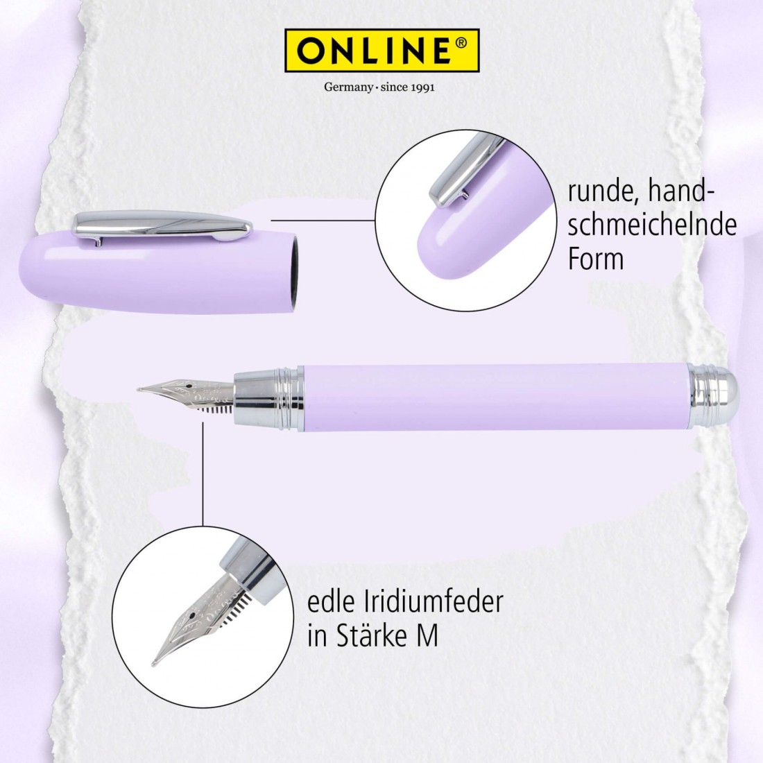 Online Highway Lavender fountain pen 38287