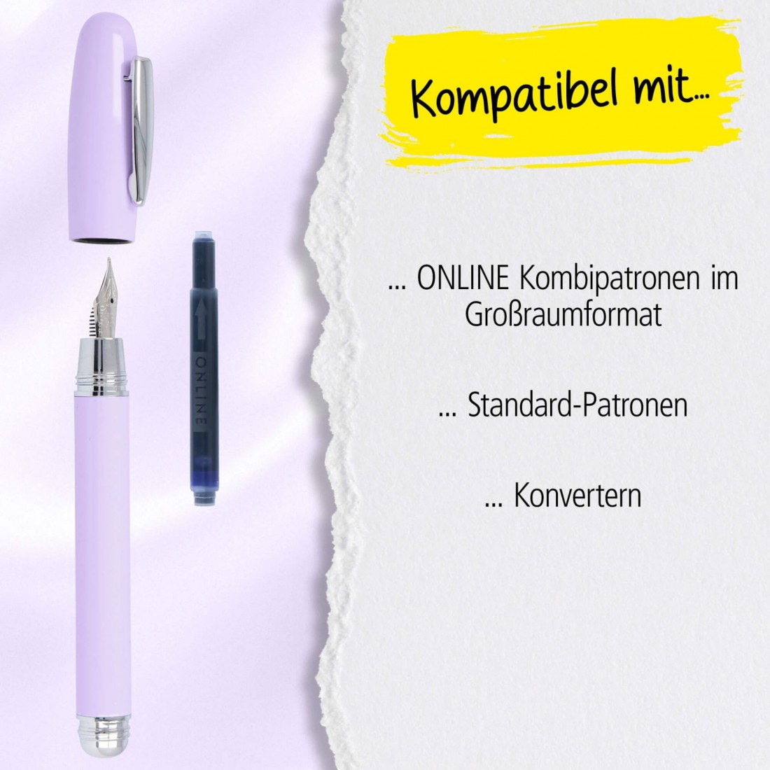 Online Highway Lavender fountain pen 38287