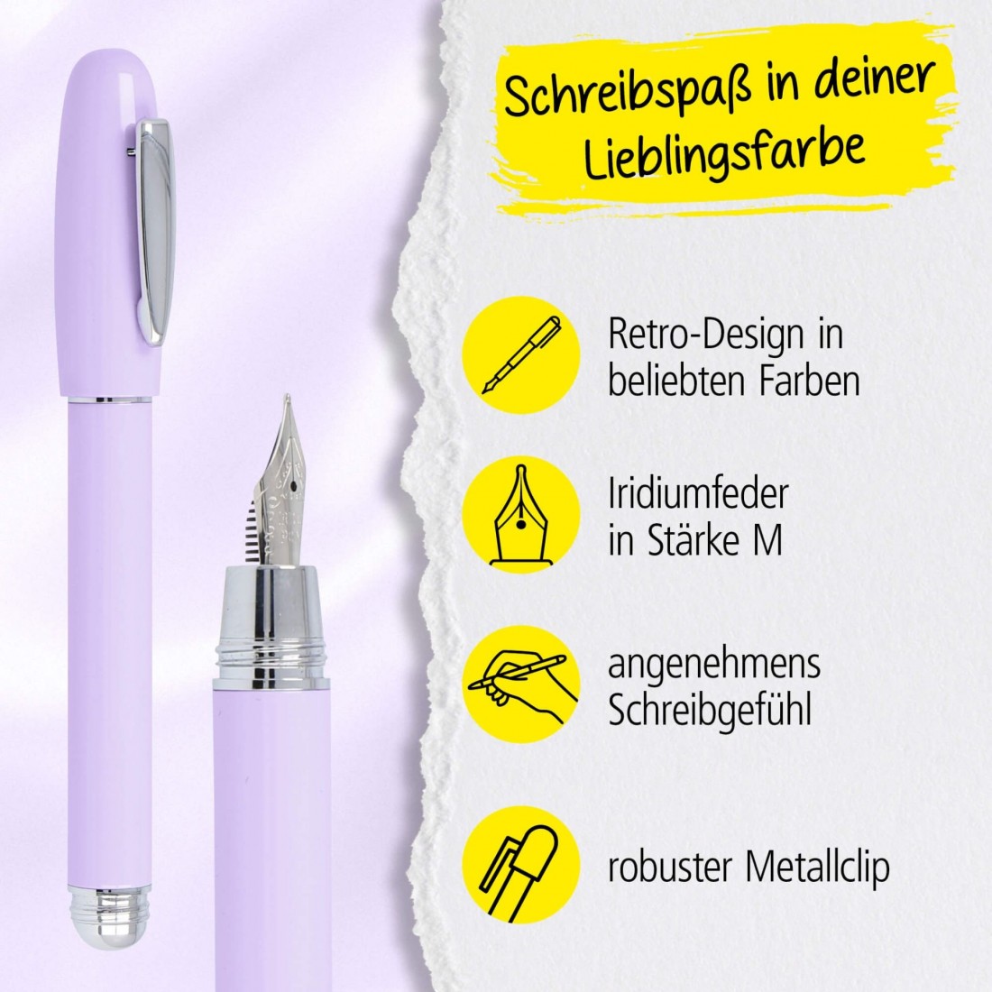 Online Highway Lavender fountain pen 38287