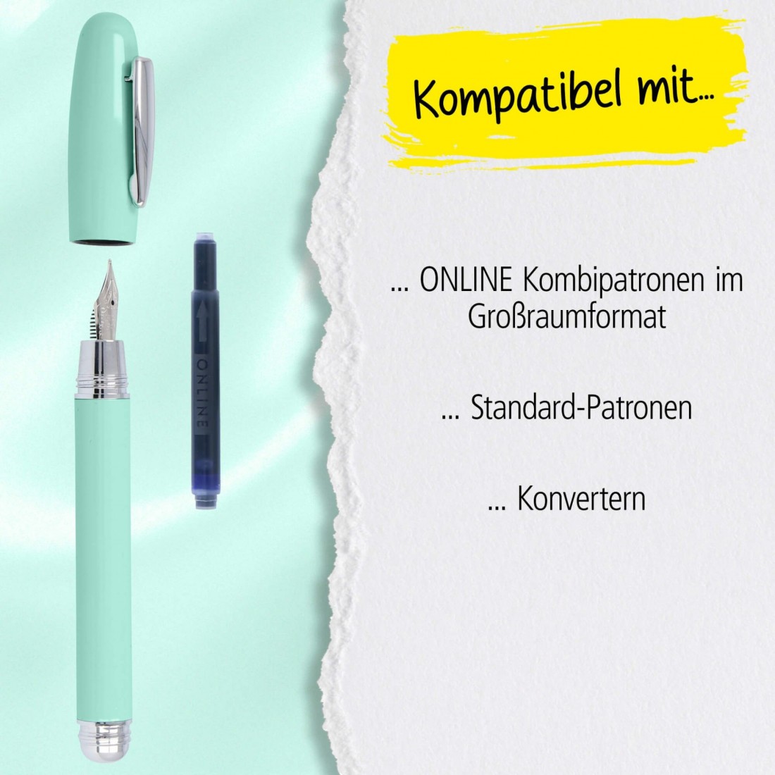 Online Highway Turquoise fountain pen 38286