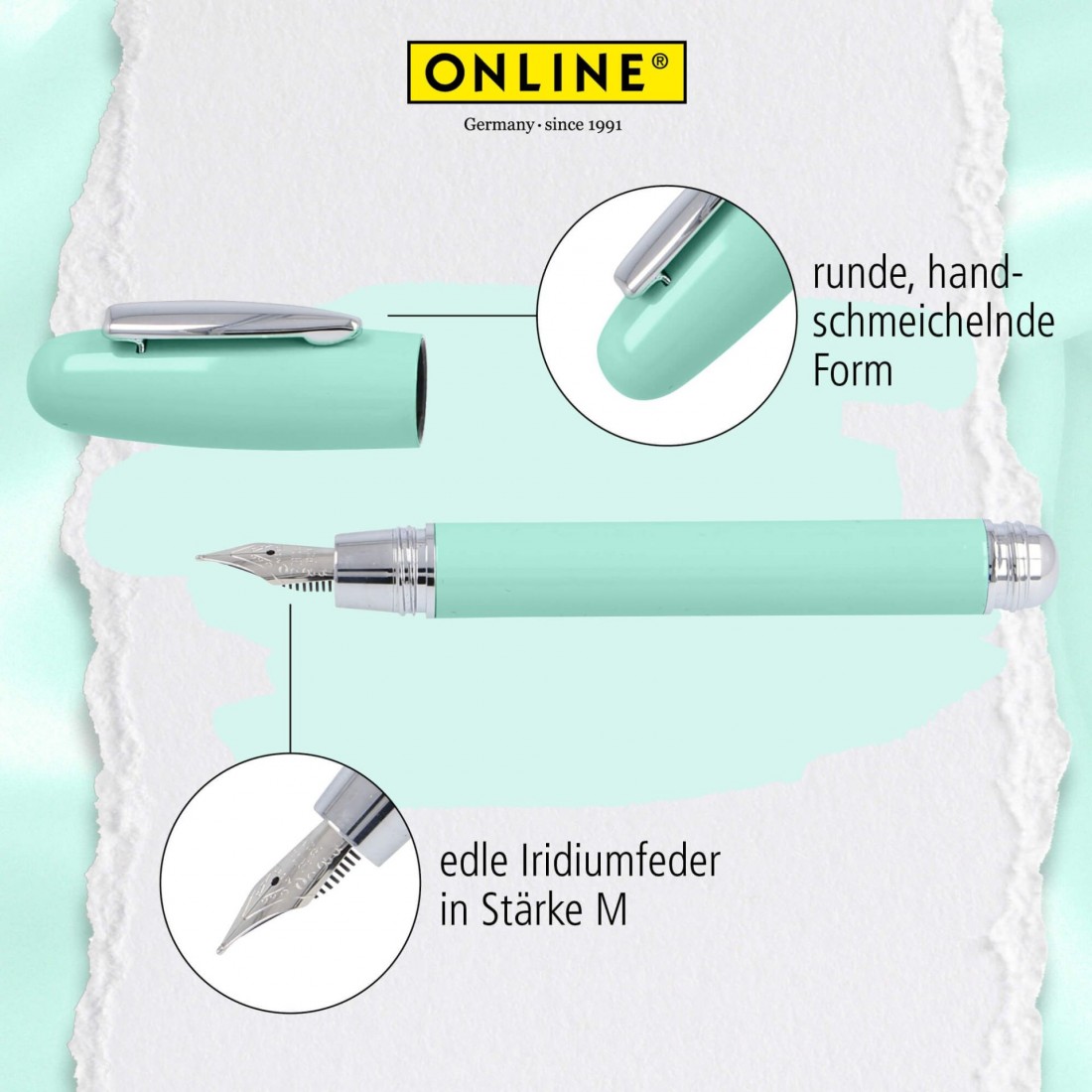 Online Highway Turquoise fountain pen 38286