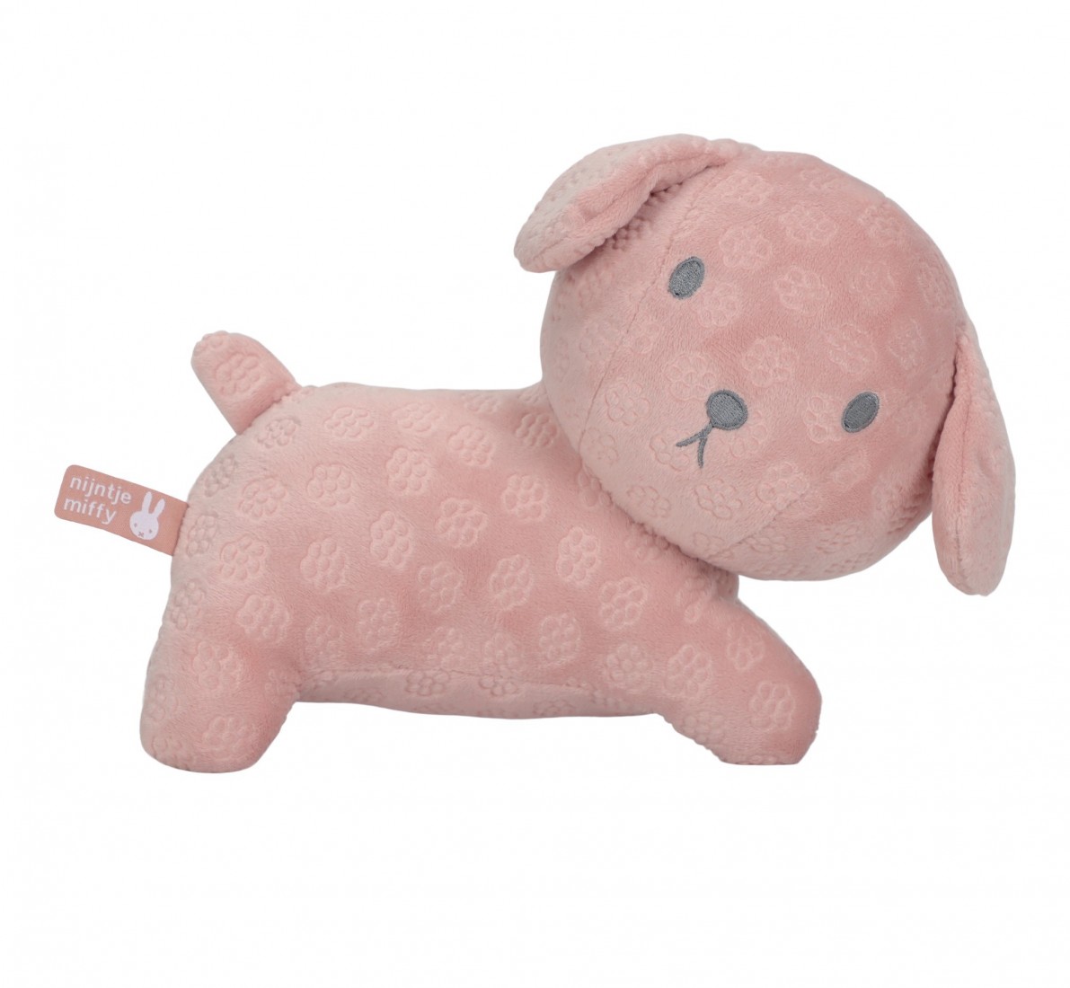 Λούτρινο Σκυλάκι Από Βελουτέ Ύφασμα 25cm Ροζ 3897 Miffy Flowers
