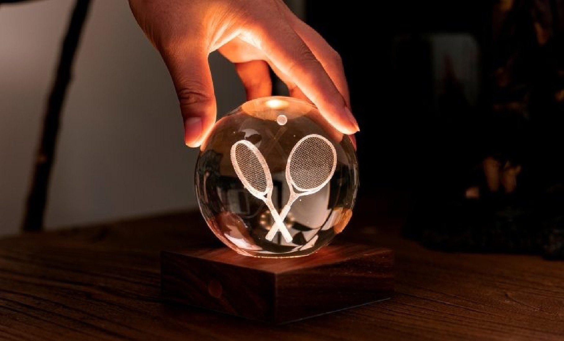 Gingko Amber Crystal Light 3D Tennis Rackets G025TE