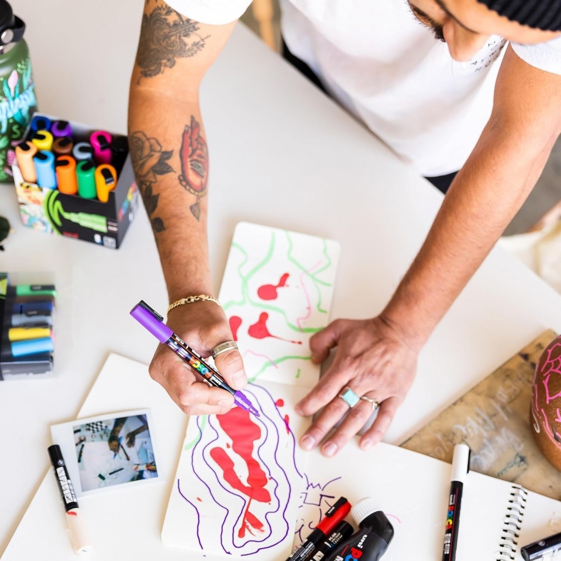 Μαρκαδόρος Posca Dark Browh PC-5Μ Uni