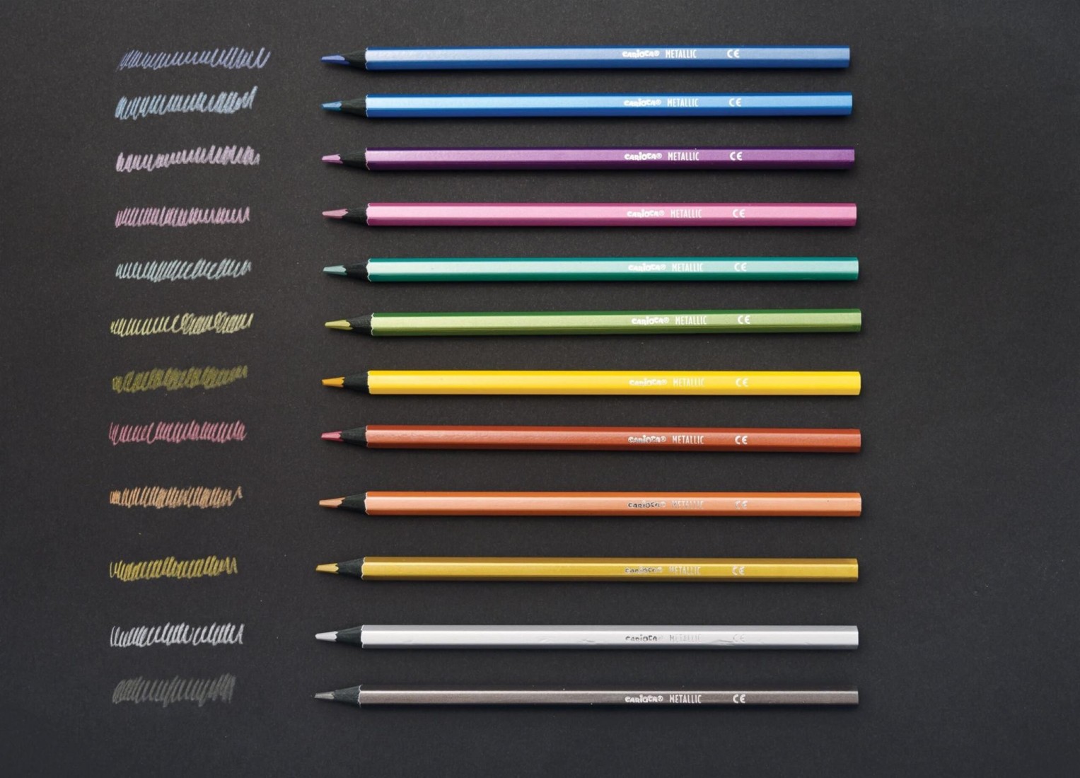 Σετ Ξυλομπογιές Μεταλλικές 12 χρωμάτων 43164 Carioca