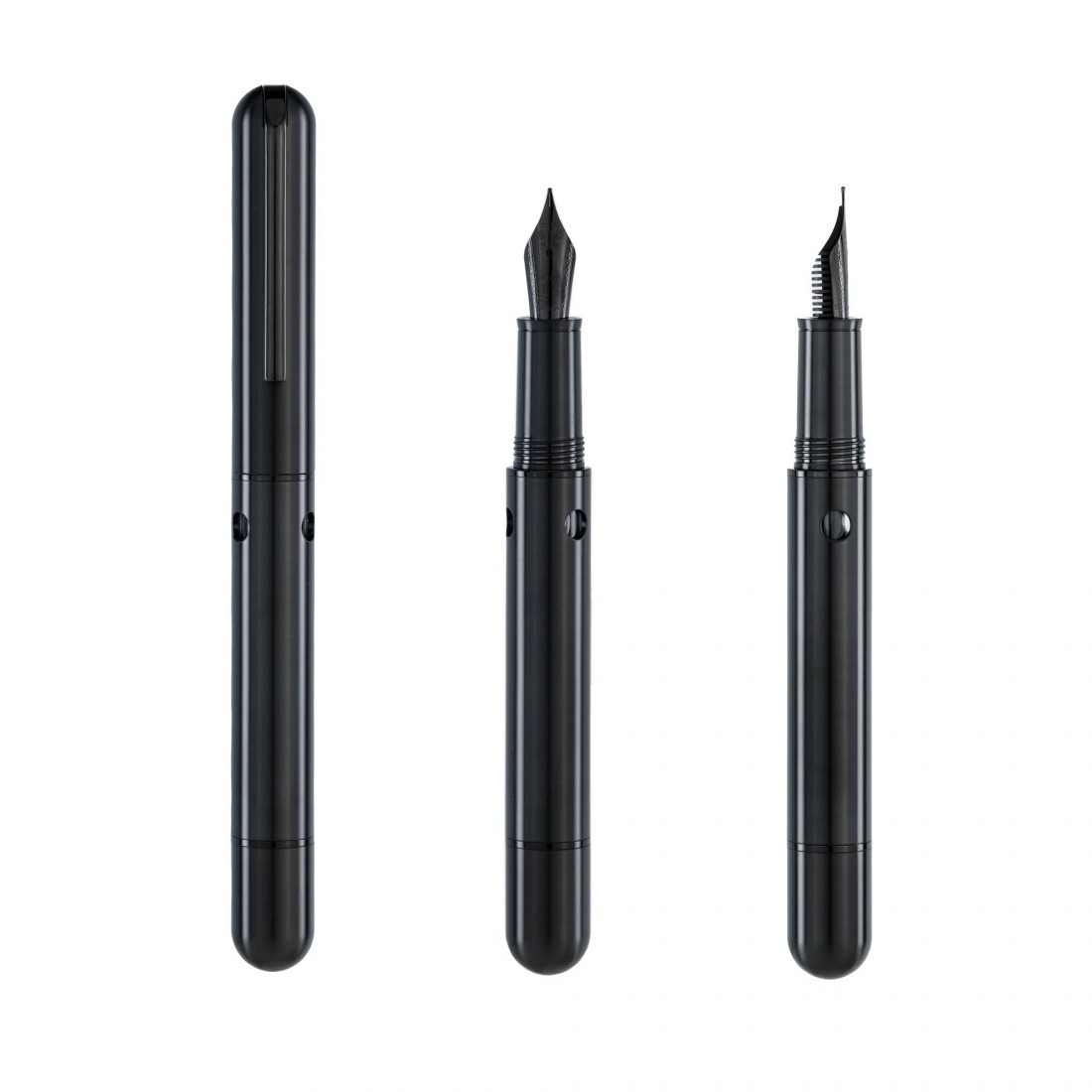 Nahvalur Nautilus Ti Black Fountain Pen