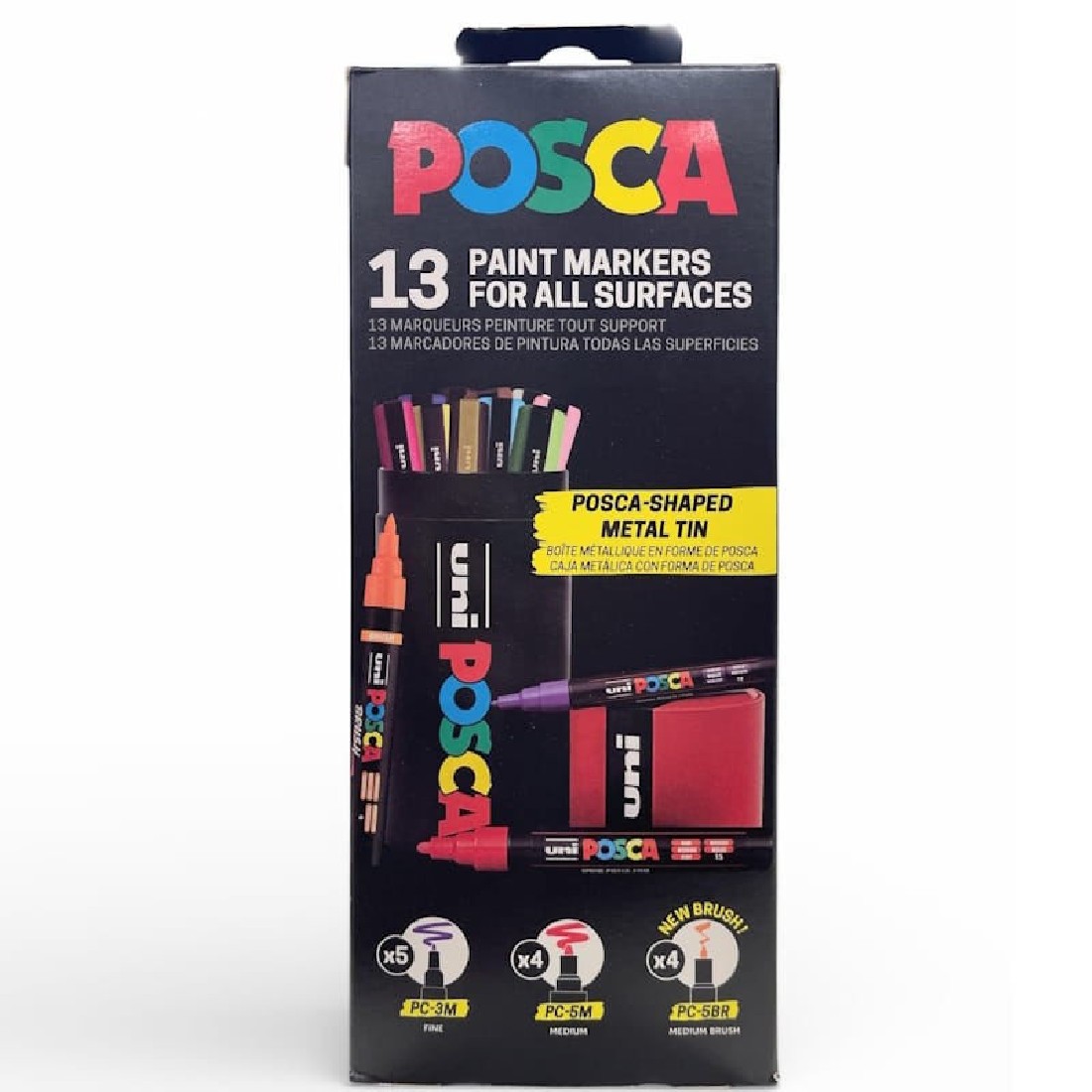 POSCA Paint Markers Metal Tin Gift Box – 13pc Uni Ball