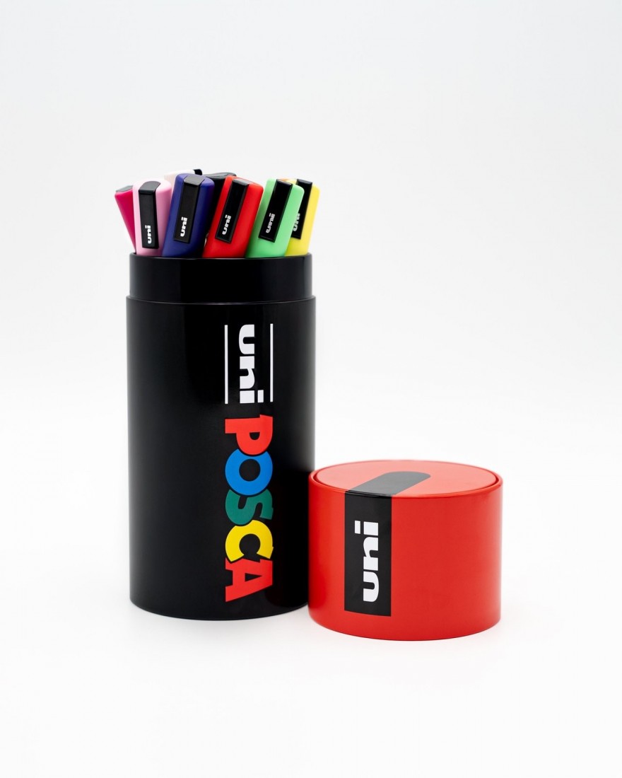 POSCA Paint Markers Metal Tin Gift Box – 13pc Uni Ball