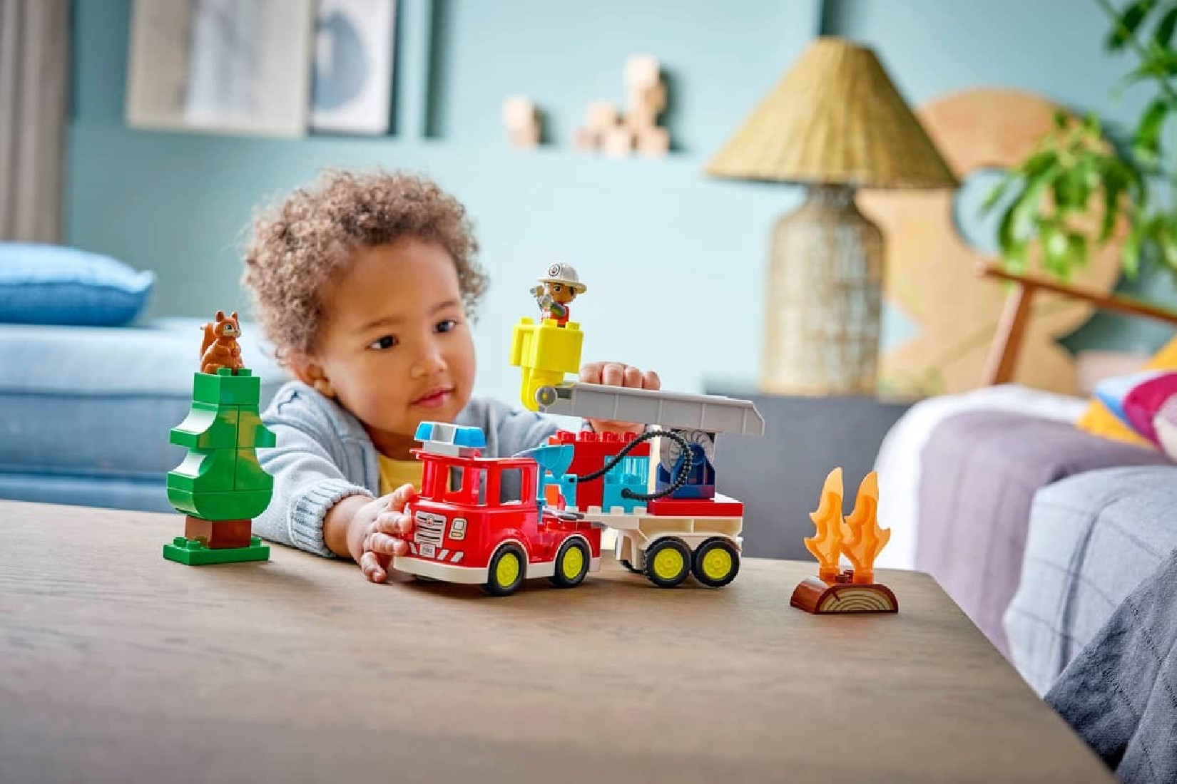 Fire Truck with Hose and Firefighter 10473 Lego Duplo